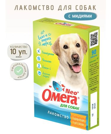 Omega Neo A treat for dogs with glucosamine 10 units. 90 table