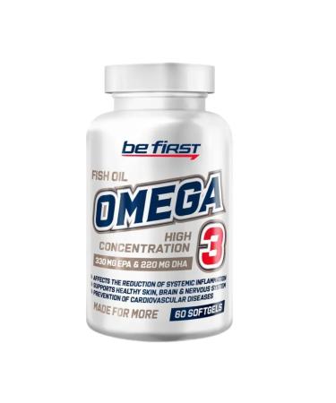 Be First Omega 3 60% High Concentration 60 gel capsules - Buy Online on GoSupps.com