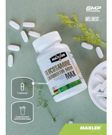 maxler Glucosamine chondroitin Glucosamine Chondroitin MSM Max 90 pcs - Buy Online on GoSupps.com