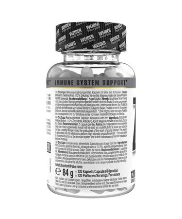 Weider Zinc for men 120 capsules 25 mg in one capsule - Buy Online on GoSupps.com