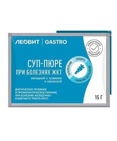 LEOVIT Gastro soup -puree vegetable with herbs and oatmeal 15 grams - 5 packs - Buy Online on GoSupps.com