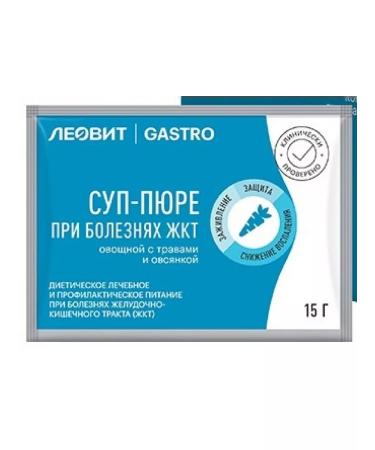 LEOVIT Gastro soup -puree vegetable with herbs and oatmeal 15 grams - 5 packs - Buy Online on GoSupps.com