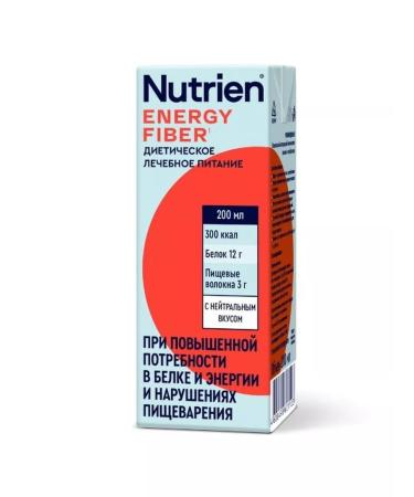 Nutrien Energy with dietary fibers with neutral taste 200ml-2 pcs
