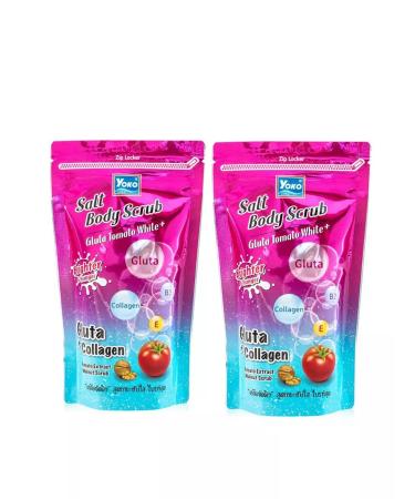 Siam Yoko Salt scrub for the body with glutathione and tomato 350 g - Buy Online on GoSupps.com