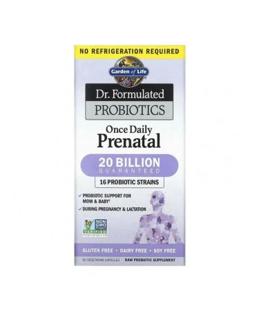 Garden of Life Dr. Formulated Probiotics prenatal vitamins 30 capsules