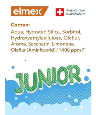 Elmex Children's toothpaste Junior 6+ Emali Street 2 pcs - Buy Online on GoSupps.com