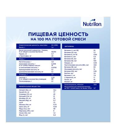 Nutrilon Children's mixture 1 sour -milk 350 g - Buy Online on GoSupps.com