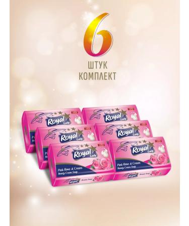 Royal Lady Toilet soap pink rose and milk 140g - Buy Online on GoSupps.com