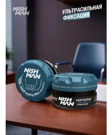 NISHMAN Matte hair paste M9 Hair Styling Wax Fiber Matte - Buy Online on GoSupps.com
