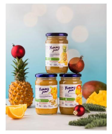 Yummy Foods Jam without sugar Yummy Jam 350g orange - Buy Online on GoSupps.com