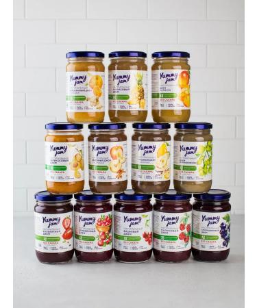 Yummy Foods Jam without sugar Yummy Jam 350g currant - Buy Online on GoSupps.com
