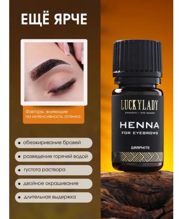 LuckyLady Henna for bioty eyebrows brown 25 capsules - Buy Online on GoSupps.com