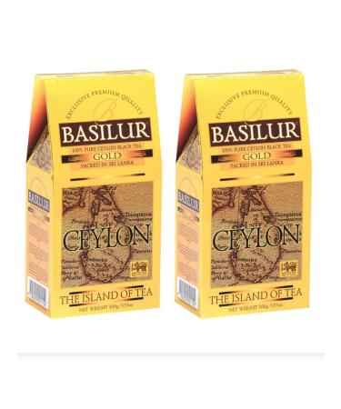 Tea black basilur gold 100 grams 2 pieces