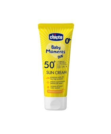 CHICCO Children's sunscreen cream SPF50+ Baby Moments Sun 75 ml - Buy Online on GoSupps.com