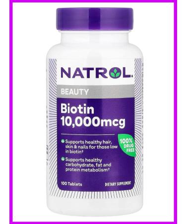 Natrol BIOTIN 10 000 mcg 100 tablets