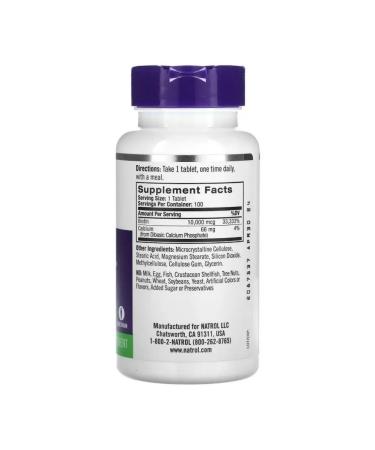 Natrol BIOTIN 10 000 mcg 100 tablets - Buy Online on GoSupps.com