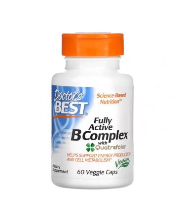 Doctor's Best B-complex with Quatrefolic 60 capsules - Buy Online on GoSupps.com