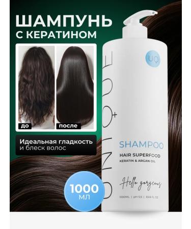 UNIQUEpro Professional hair shampoo with keratin 1000 ml