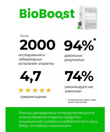 BioBoost Chlorella live on silicon water 3 liters. Losing weight and detox - Buy Online on GoSupps.com