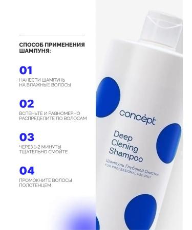concept Deep cleaning shampoo Professional 1 liter - Buy Online on GoSupps.com