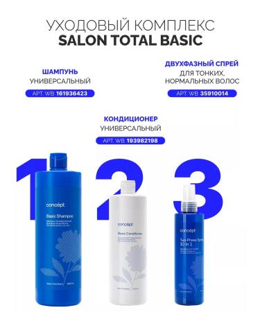 Concept Universal shampoo for all hair types 1000 ml - Buy Online on GoSupps.com