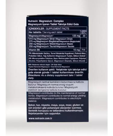 NUTRAXIN Magnesium Citrate Malat Glycinate 4V1 vitamins and dietary supplements - Buy Online on GoSupps.com