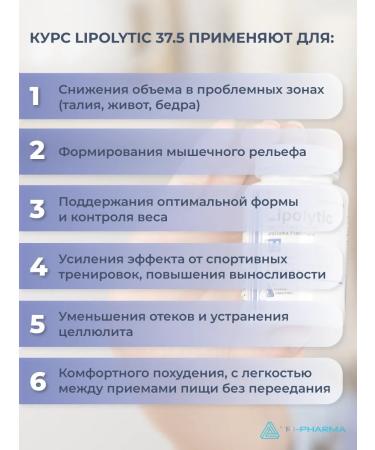 Lipolytic 375 Lopolitical 37.5 Little burner for weight loss cosmetic - Buy Online on GoSupps.com