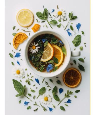 THEATASTY Herbal Ivan tea collection with chamomile and mint 200 g - Buy Online on GoSupps.com