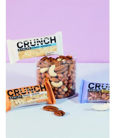 RAWLIFE Crunch bars without sugar "bakean-keys" 12 pcs - Buy Online on GoSupps.com