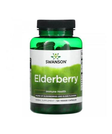 Swanson Buzins berries Elderberry Buzina 120 capsules - Buy Online on GoSupps.com