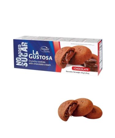 Bogutti Cookies with chocolate cream without sugar 3 pcs - Buy Online on GoSupps.com