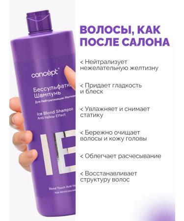 Concept Sonusufantic shampoo neutralization of yellowness 1000 ml - Buy Online on GoSupps.com