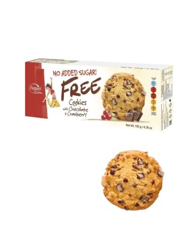 Bogutti Cookies with chocolate crumb and cranberry without sugar 2 pcs - Buy Online on GoSupps.com