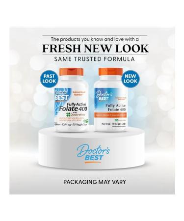 Doctor's Best Active Folat Fully Active Flate 400 g 90 capsules - Buy Online on GoSupps.com