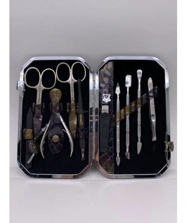 ZINGER Manicure set of 10 items silver