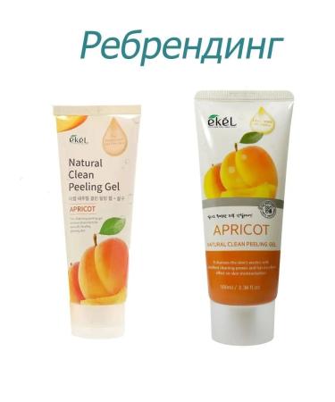EKEL Piling with an apricot Natural Clean Peeling Gel Apricot 100ml - Buy Online on GoSupps.com