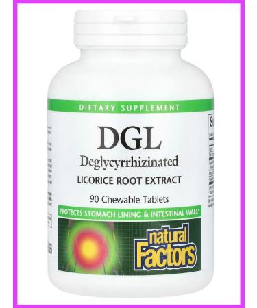 Natural Factors DGL Solo root 90 tablets