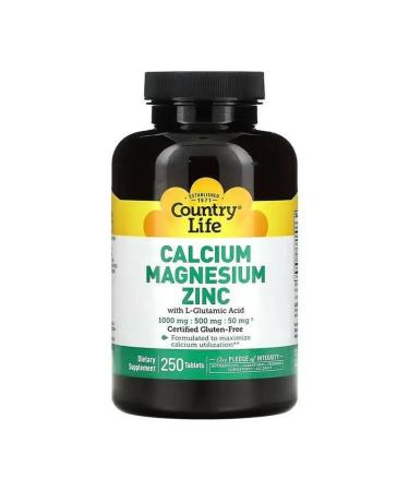 Country Life Calcium magnesium zinc 250 tab
