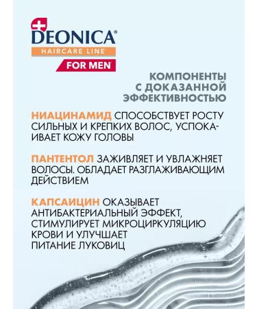 DEONICA Male shampoo against hair loss 380 ml - Buy Online on GoSupps.com