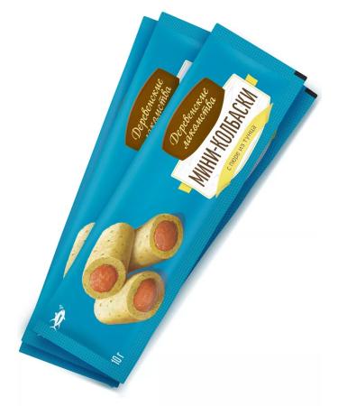 Country delicacies Barrow of sausages with puree for cats mini tuna 4 pcs 40 g - Buy Online on GoSupps.com