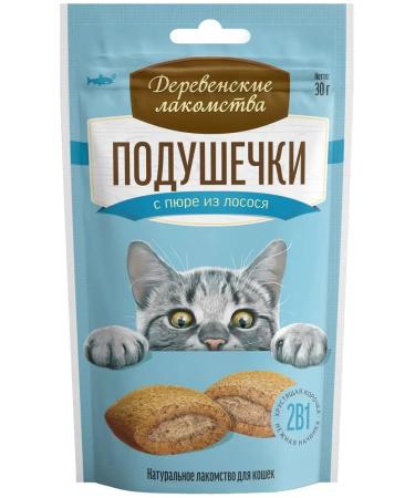 Country delicacies A bag of pillows with mashed potatoes for cats Salmon 30 g - Buy Online on GoSupps.com