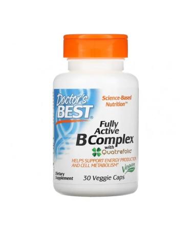Doctor's Best Vitamin B C complex with Quatrefolic 30 pcs
