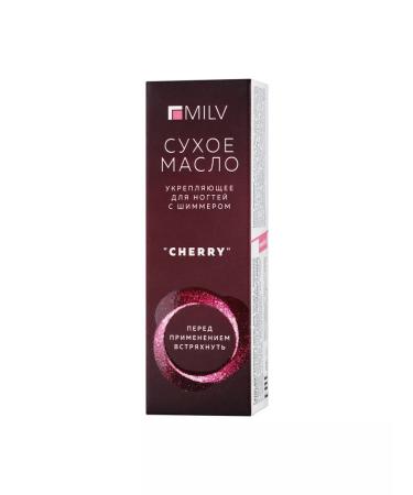 MILV Dry strengthening nail oil with Cherry shimmer 15 ml - Buy Online on GoSupps.com