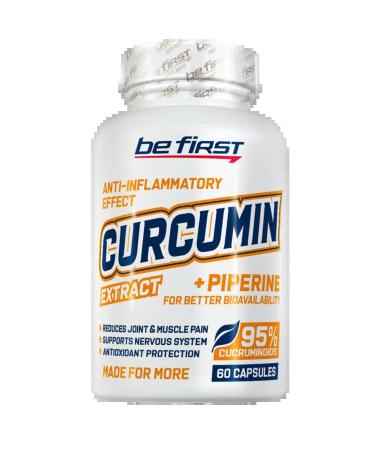 Be First Curcumin Extract + Piperine 60 Capsules Kurcumin - Buy Online on GoSupps.com