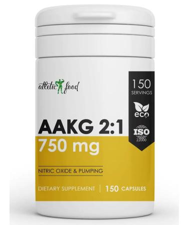 ATHLETIC FOOD Arginine Alfa-Ketoglutarata AAKG 150 caps - Buy Online on GoSupps.com