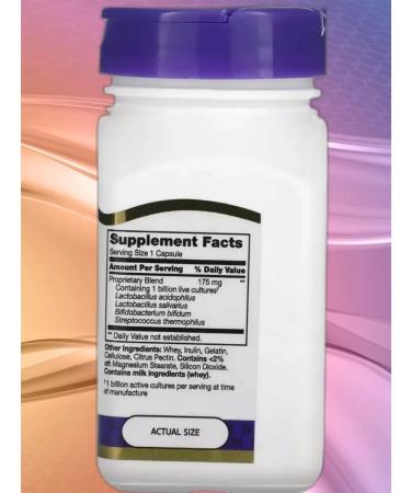 21st Century Probiotics Acidophilus 100 capsules - Buy Online on GoSupps.com