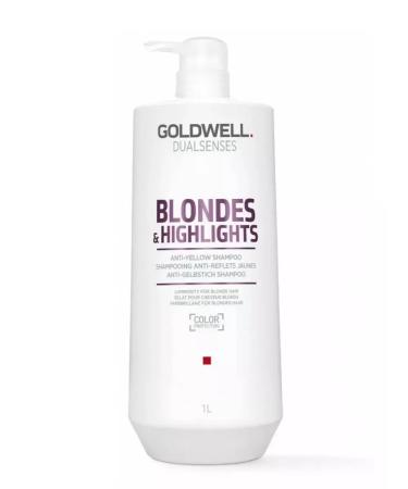 Goldwell Blondes & Highlights shampoo from yellowness of hair 1000 ml - Buy Online on GoSupps.com