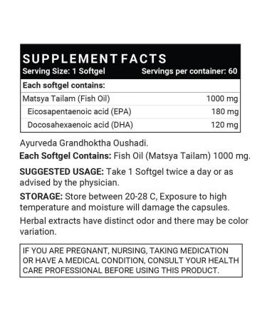 Inlife Fish Oil omega 3 60 capc (1000 mg.) - Buy Online on GoSupps.com