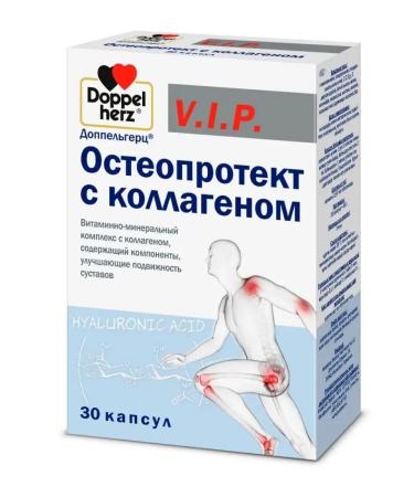 Doppelherz V.I.P. Osteoprotext with collagen 30 pcs - Buy Online on GoSupps.com