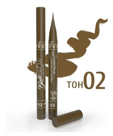 TF Cosmetics Eyebrow marker with Blade Brow Liner CEB08-02 brush